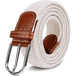 Unisex Woven Stretch Belt Elastic Braided for Casual Sports Golf Jeans